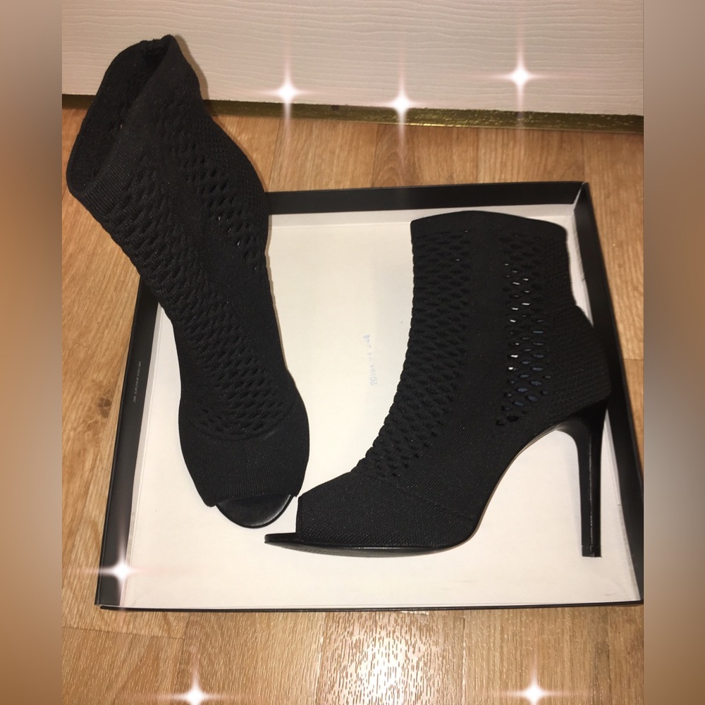 🌙Charles David Sock Peep Toe Bootie 🌑